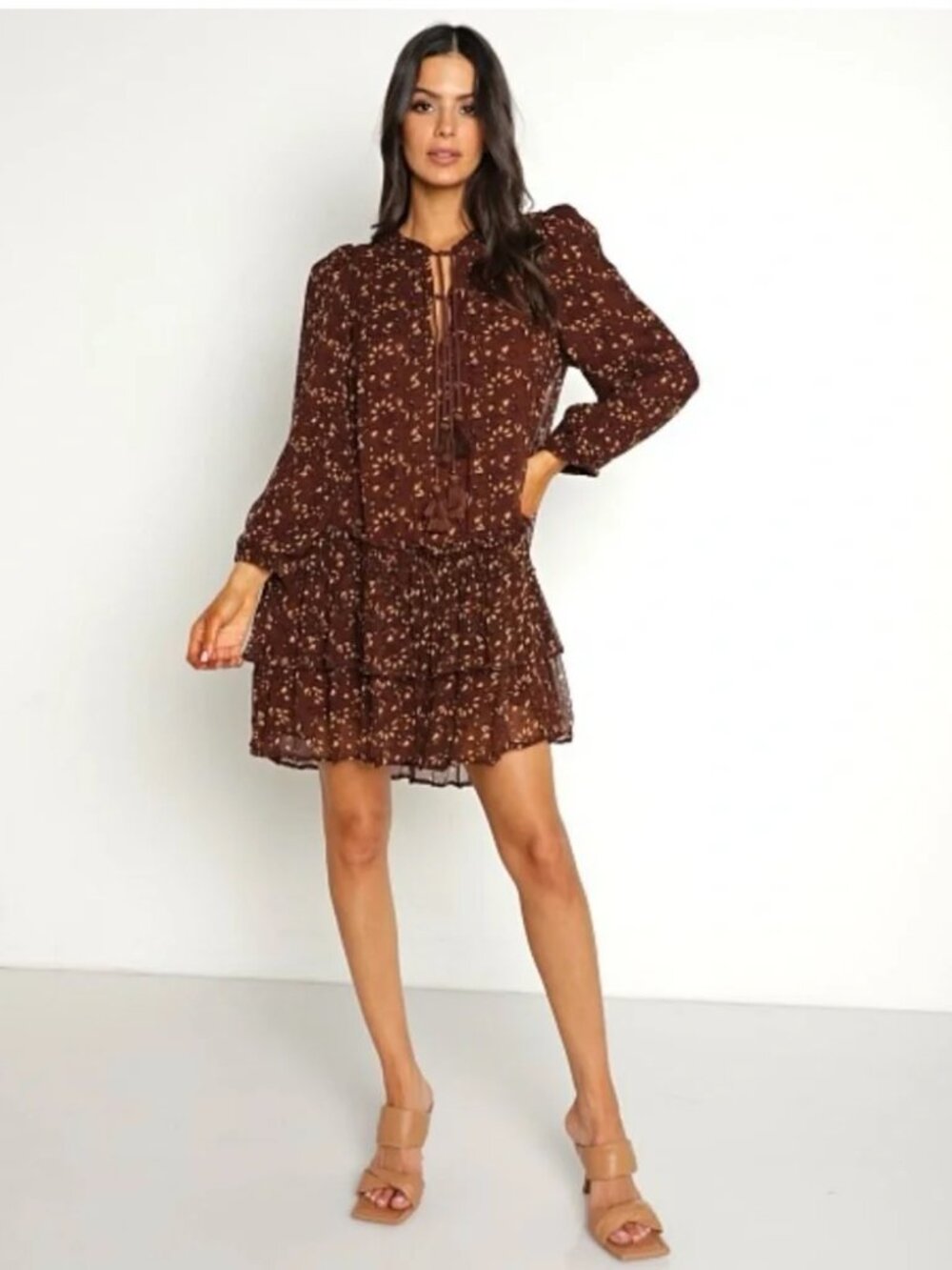 CLEOBELLA Jaselynn Mini Floral Dress Women's Size M